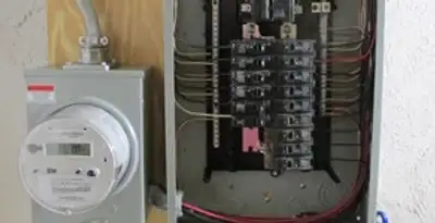 electrical panel upgrade service showing outdated electrical panel prepared for professional replacement in Staten Island, NY