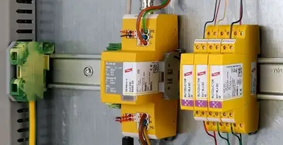 lightning surge protection system with surge suppressors installed by electrical service professionals in Staten Island, NY